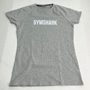 Gymshark Gray fitted Athletic T-shirt with spell out. Size medium NWT